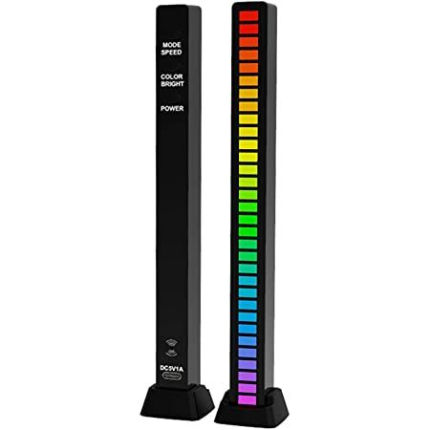 RGB Rechargeable Rhythm Light With Voice Activated Pickup D8‑32