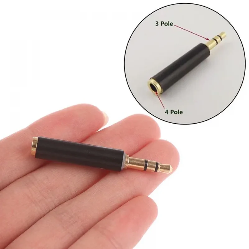 Microphone Converter Straight Battery Free Audio Adapter