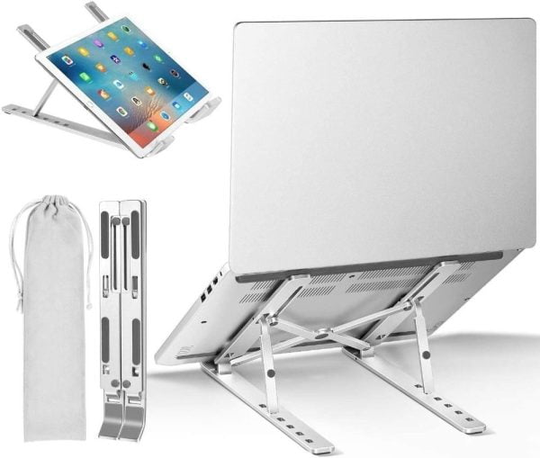 Portable Aluminium Laptop Stand Folding Design