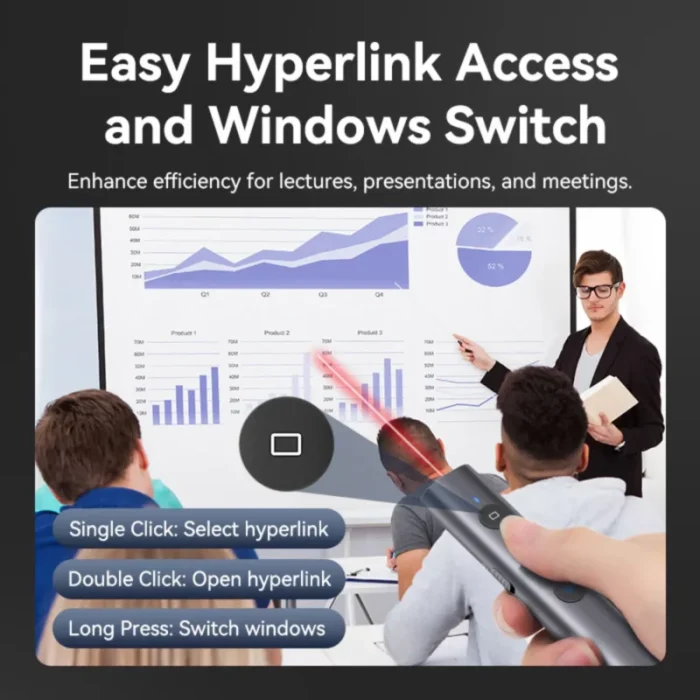 Vention Wireless Presentation Clicker with Red Laser Pointer