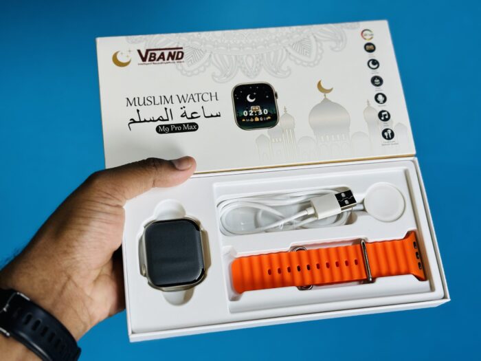 Affordable & Powerful Muslim Smartwatch M9 Pro Max Orange Bangladesh - Image 3