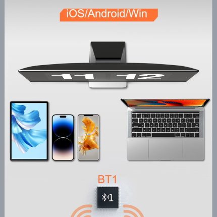 WIWU Crystal Transparent Wireless Mouse Gray Color