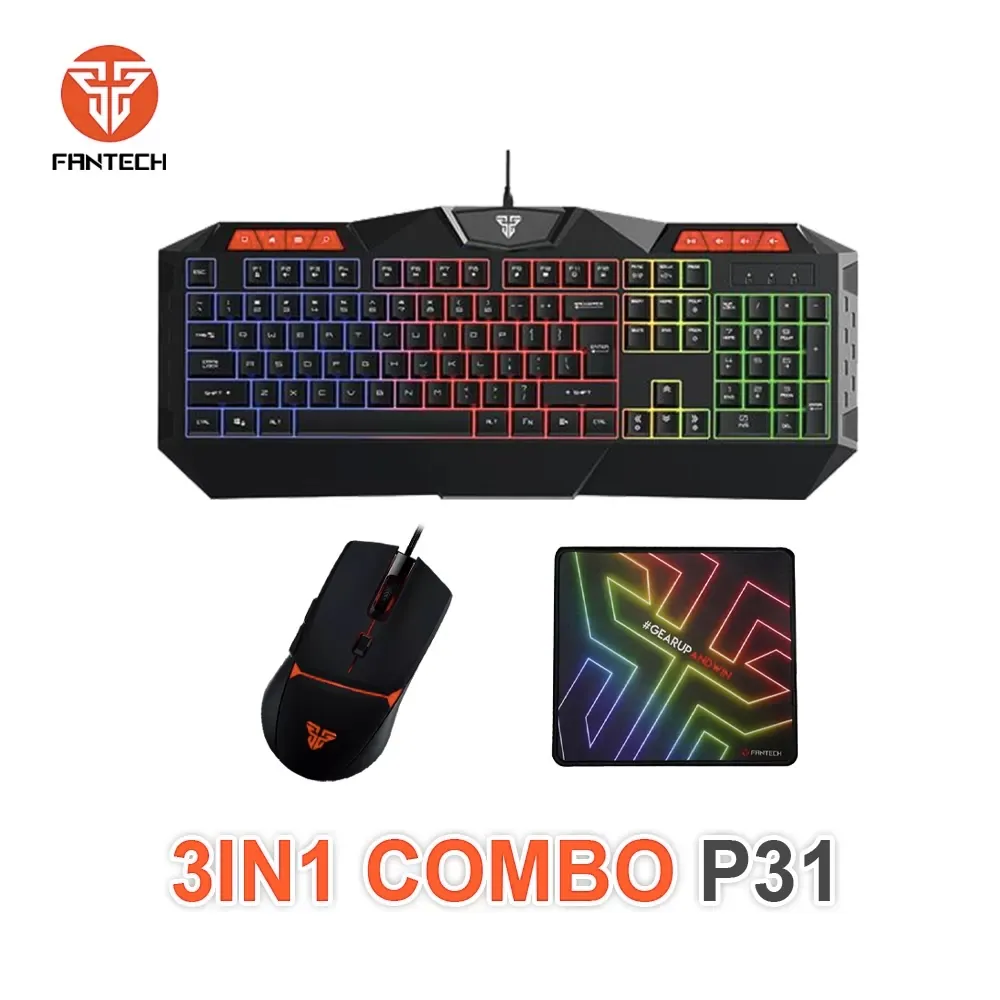 Fantech-P31-Keyboard-Mouse-Mousepad-Combo Fantech P31 Keyboard, Mouse & Mousepad Combo - Image 1