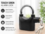 Waterproof Metal Alarm Anti Theft Lock