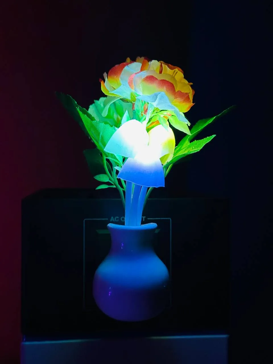 Multicolor Flower Dim Light LED Smart Sensor Night Light